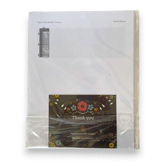 HAED Hot Air Ride Mary Thompson Cross Stitch Pattern Balloons NEW - Picture 3 of 3